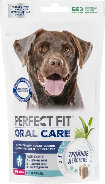 Изображение Лакомство для собак Перфект Фит орал кея говядина мята Марс м/у, 130 г