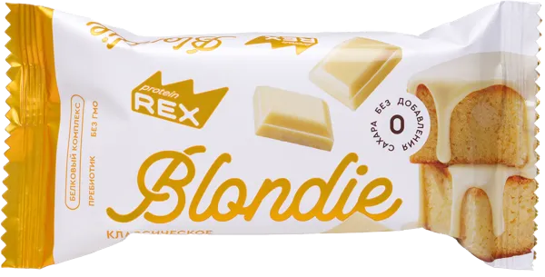 Изображение Пирожное протеиновое Протеин Рекс блонди классическое Роял Кейк м/у, 50 г