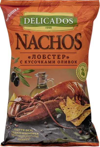 Изображение Чипсы кукурузные Деликадос лобстер с оливками Мишн Фудс м/у, 150 г