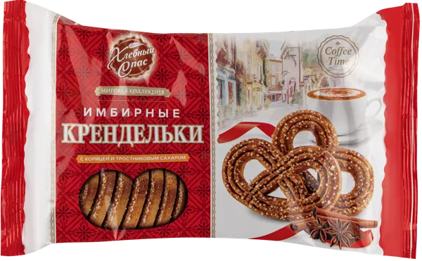 Изображение Печенье сдобное Хлебный спас крендельки имбирные Диал-К м/у, 320 г