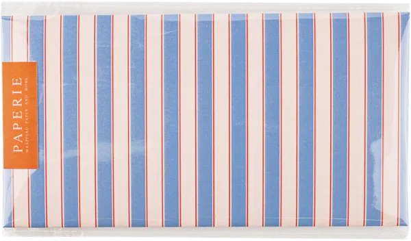 Изображение Конверт для денег Папери полоска бежево-голубой Борус м/у, 1 шт