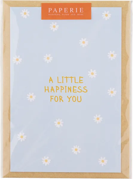 Изображение Открытка поздравительная Папери ромашки голубая АртСервис-Дизайн м/у, 1 шт