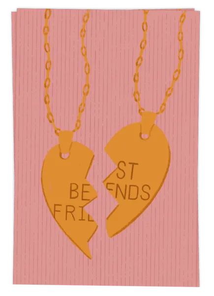 Изображение Открытка поздравительная Папери лучшему другу розовая АртСервис-Дизайн м/у, 1 шт