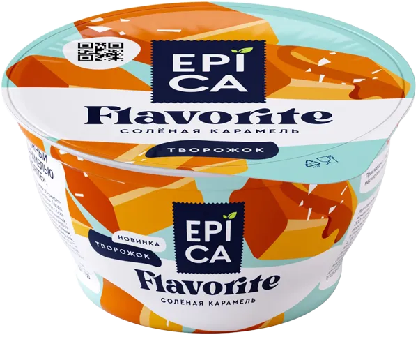 Изображение Десерт 7,6% творожный Эпика соленая карамель Эрманн п/б, 130 г