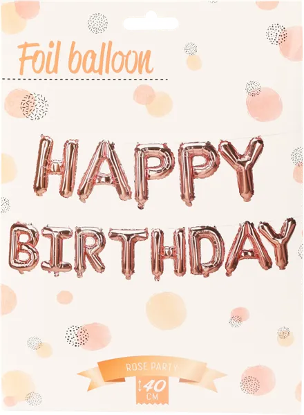 Изображение Шары 40см фольгированные Купман буквы хэппи бездей золоты Купман Интернэшнл м/у, 1 упак