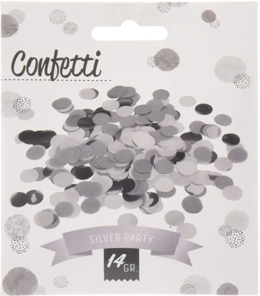 Изображение Конфетти белые серебряные Купман кружочки Купман Интернэшнл м/у, 14 г