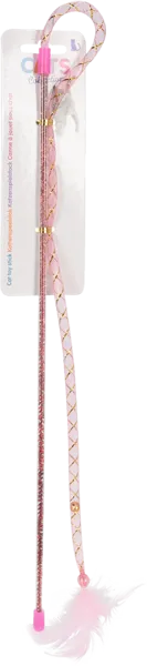 Изображение Дразнилка 38см для кошек Купман цветная с перьями Купман Интернэшнл м/у, 1 шт