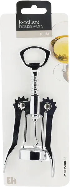 Изображение Штопор для бутылок Купман нерж сталь 2в1 механич Купман Интернэшнл , 1 шт