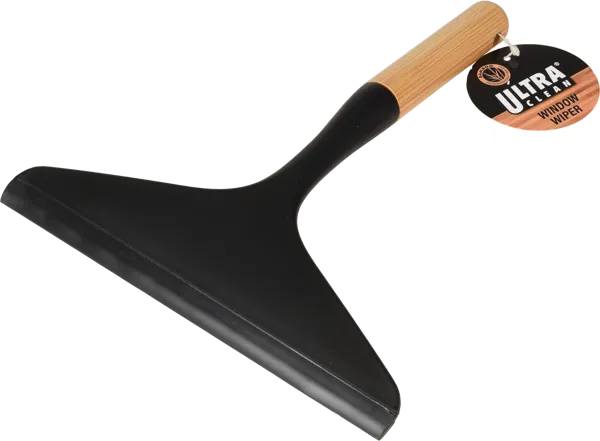 Изображение Скребок 23*20см для окон Купман черный с ручкой из бамбук Купман Интернэшнл , 1 шт