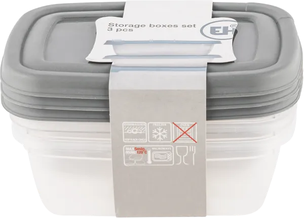 Изображение Контейнер 300мл пластик Купман прямоугольный Купман Интернэшнл , 3 шт