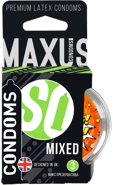 Изображение Презервативы 3 вида Максус эйр миксед ФармЛайн п/у, 3 шт
