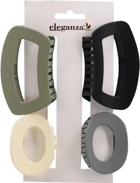 Изображение Заколка для волос Элеганза крабик Купман Интернэшнл к/у, 4 шт