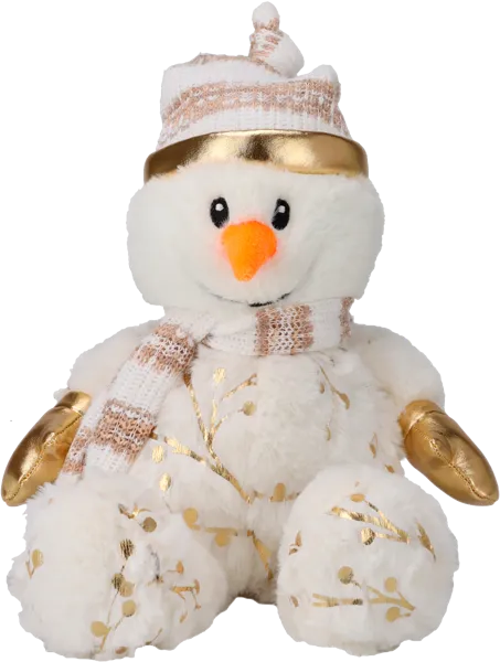 Изображение Мягкая игрушка 28 см Купман снеговик новогодний Купман Интернэшнл , 1 шт