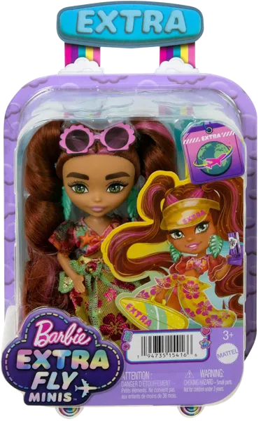 Изображение Кукла мини Барби экстра флай рыжие волосы Маттэл к/у, 1 шт