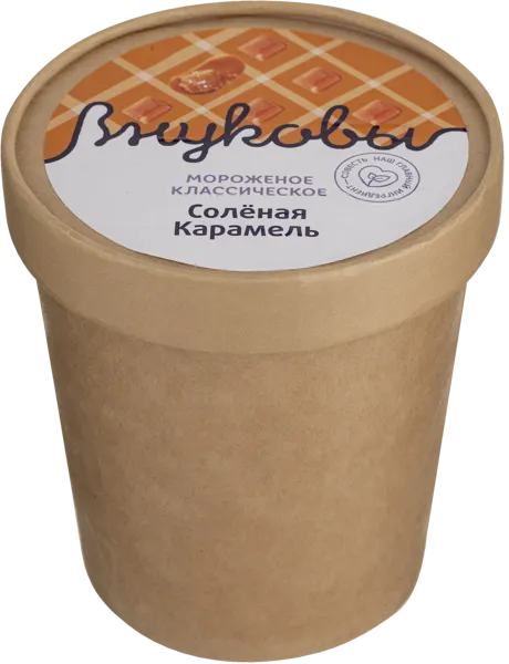 Изображение Мороженое г.Краснодар Внуковы соленая карамель ЭкоЖизнь бум/ст, 310 г