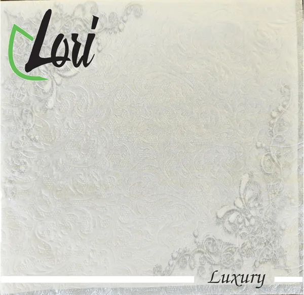 Изображение Салфетки 3х-слойные Лори лакшери лакшери белые 33*33см Фабрика Люкс м/у, 16 шт