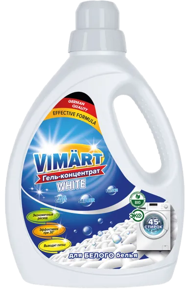 Изображение Средство для стирки жидкое Вимарт белое белье концентрат Вимарт ООО п/у, 1,35 л