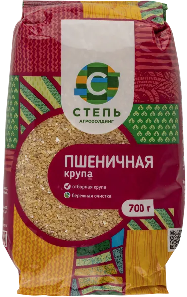 Изображение Крупа Пшеничная Агрохолдинг Степь Инвестпром-Опт м/у, 700 г