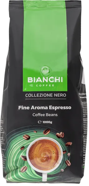 Изображение Кофе в зернах Бианчи 70% арабика 30% робуста Бианчи Кофе м/у, 1 КГ