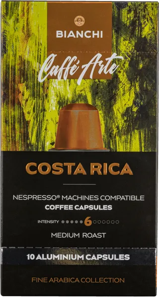 Изображение Кофе в капсулах 10 шт Бианчи коста рика 100% арабика Бианчи Кофе кор, 55 г