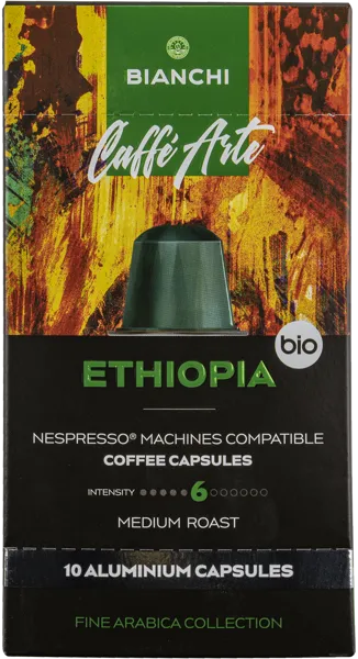 Изображение Кофе в капсулах 10 шт Бианчи эфиопия 100% арабика Бианчи Кофе кор, 55 г