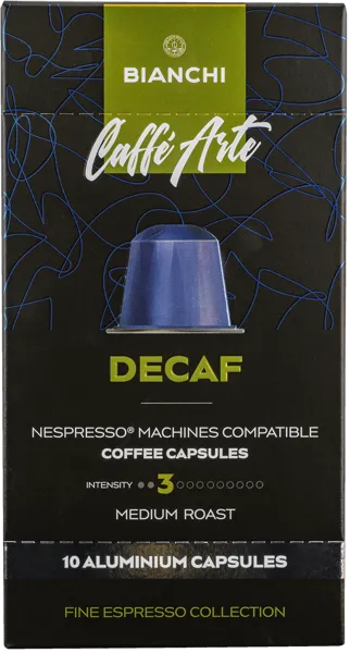 Изображение Кофе в капсулах 10 шт Бианчи Без кофеина 50% арабика Бианчи Кофе кор, 55 г