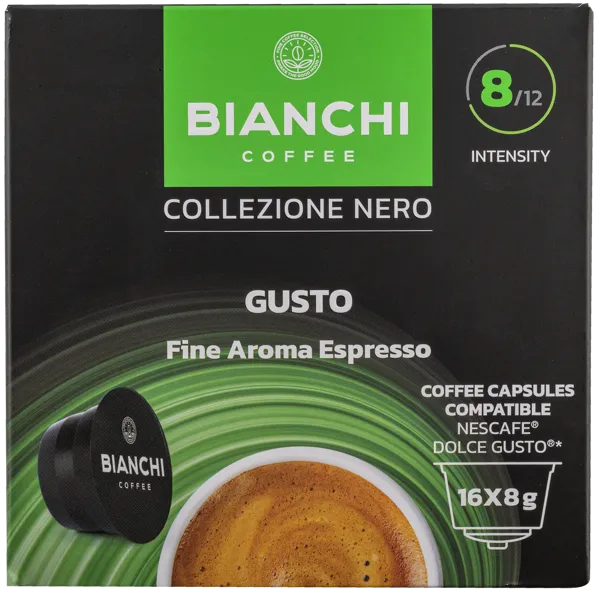 Изображение Кофе в капсулах 16 шт Бианчи Эспрессо 70% арабика Бианчи Кофе кор, 128 г