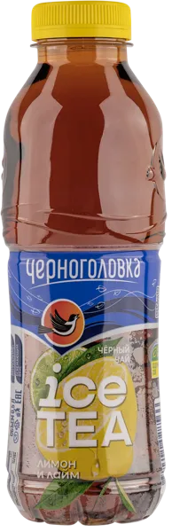 Изображение Напиток черный Лимон лайм Черноголовка чай для детей Аквадом п/б, 0,5 л