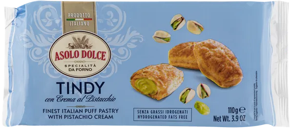 Изображение Слойка тинди Азоло Дольче с фисташковым кремом Азоло Дольче м/у, 110 г