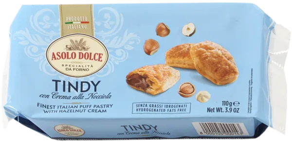 Изображение Слойка тинди Азоло Дольче с ореховым кремом Азоло Дольче м/у, 110 г