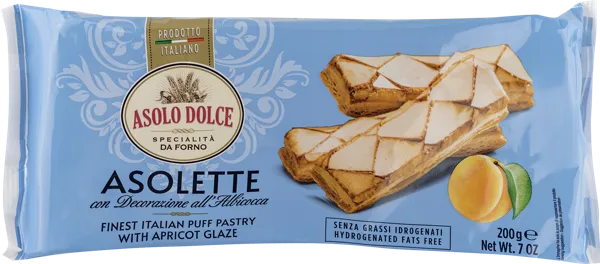 Изображение Слойка азолетте Азоло Дольче с абрикосовой глазурью Азоло Дольче м/у, 200 г