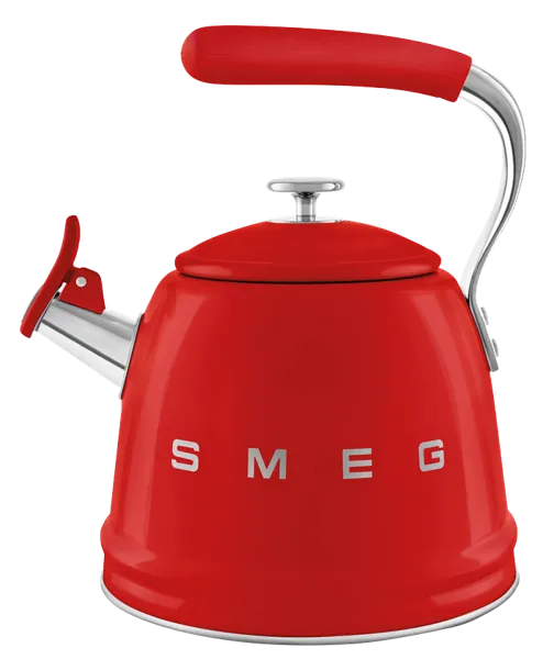 Изображение Чайник 2,3л красный Смег со свистком Смег к/у, 1 шт