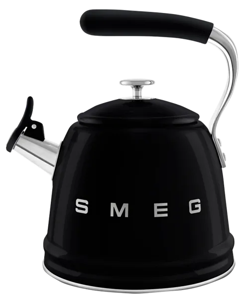Изображение Чайник 2,3л черный Смег со свистком Смег к/у, 1 шт