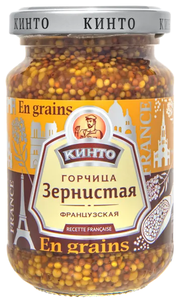 Изображение Горчица зернистая Кинто французская Девелей с/б, 170 г