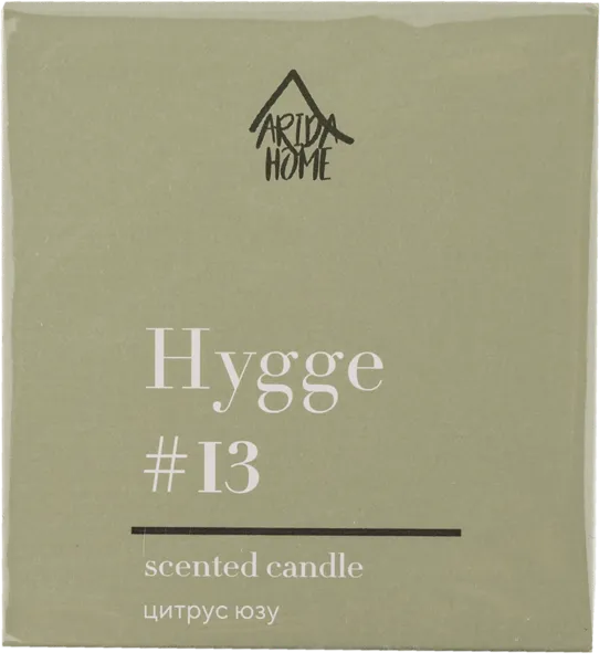 Изображение Свеча 6,8см в банке Хюгге №13 цитрус юзу Арида Хоум к/у, 1 шт