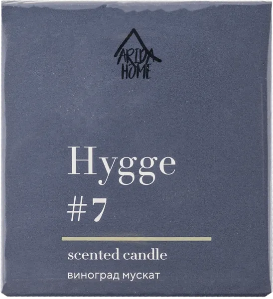 Изображение Свеча 6,8см в банке Хюгге №7 виноград мускат Арида Хоум к/у, 1 шт