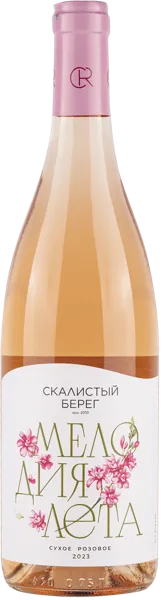 Изображение Вино розовое сухое Каберне фран купаж ЗГУ Мелодия Лета Скалистый берег с/б, 0,75 л