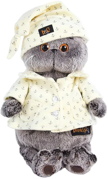 Изображение Мягкая игрушка 22 см Будибаса басик в пижаме МПП ООО к/у, 1 шт
