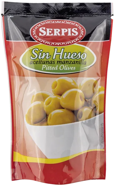Изображение Оливки без косточки Серпис из Аликанты Мансанилья зеленые Кандидо Миро м/у, 175 г