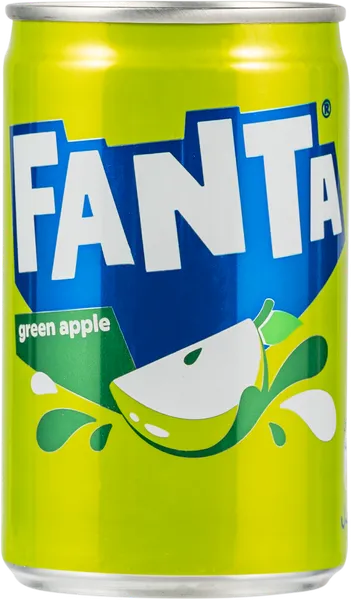 Изображение Напиток газ импорт Фанта зеленое яблоко Кока Кола Инт ж/б, 0,15 л