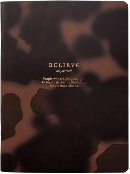 Изображение Тетрадь 48л клетка Би Смарт А5+ белив пятна коричнева Инфолио Групп , 1 шт