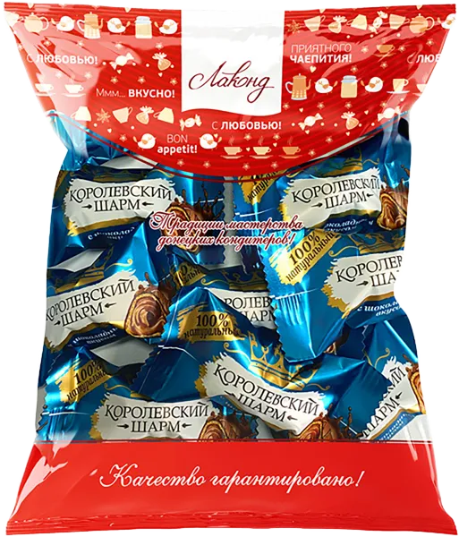 Изображение Конфеты вафельные Королевский Шарм с шоколадной начинкой Лаконд м/у, 100 г
