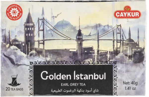 Изображение Чай черный в пакетиках Чайкур Золотой Стамбул бергамот Чайкур к/у, 20*2 г