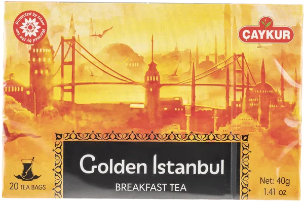 Изображение Чай черный в пакетиках Чайкур Золотой Стамбул Чайкур к/у, 20*2 г