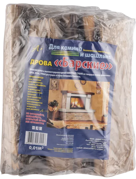 Изображение Дрова колотые Барские камерная сушка Адис 777 м/у, 1 упак