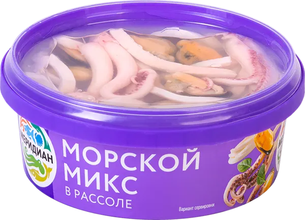 Изображение Пресервы в рассоле Меридиан морской микс Меридиан ПКП п/у, 270 г