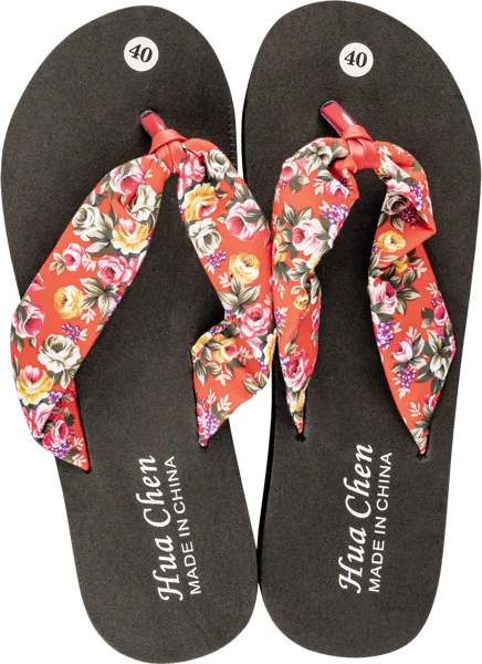 Изображение Шлепанцы размер 40 женские Танаис флауэр микс черные Югпродторг , 1 пара