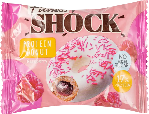 Изображение Донат протеиновый Фитнес шок малина Фитнес десерты м/у, 70 г