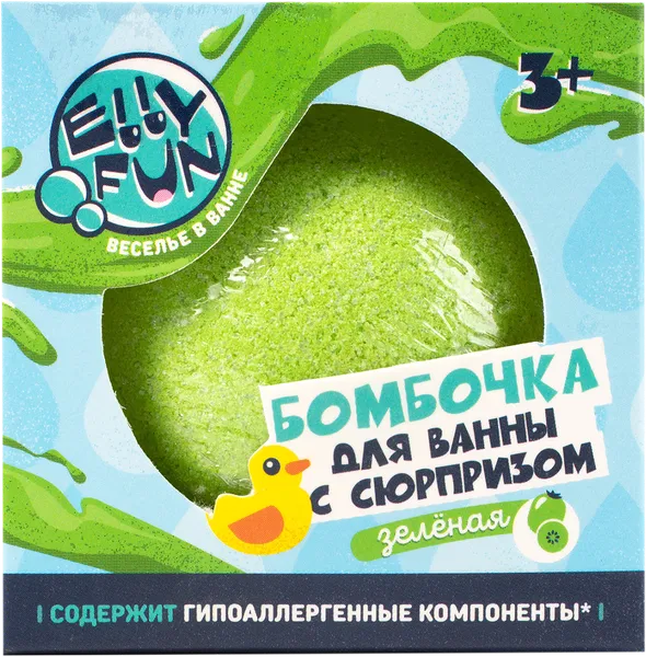 Изображение Гейзер для ванны с сюрпризом Эллифан зеленый Авис ООО к/у, 125 г