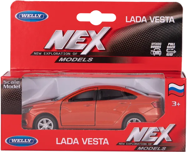 Изображение Машина 1:38 Велли лада веста Велли Фэктори ЛТД к/у, 1 шт